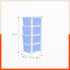 Stomo 4 Drawer Multi-Purpose Storage Organizer for Home and Office (Sky Blue)
